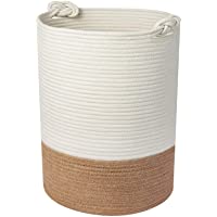 Cesto Para Colada- Cesta De Cuerda De Algodón Cesto De Ropa De Almacenamiento De Cuerda De Algodón Natural Para Salón…